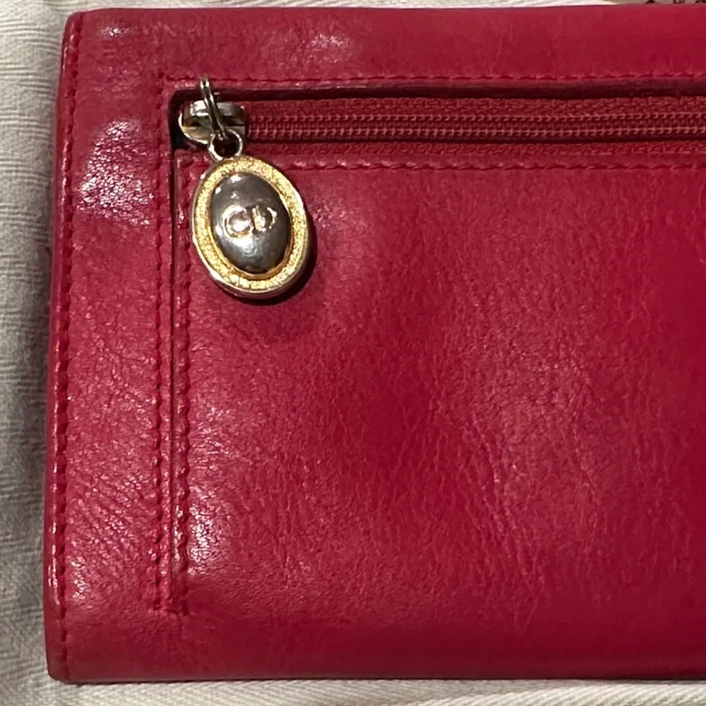 Dior Red Leather Women's Wallet
